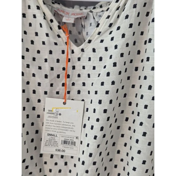 Women's Knox Rose NWT White and Green Boho Dress - Size S - Picture 10 of 16